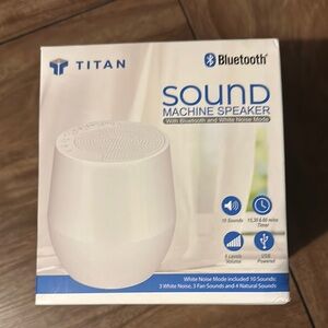 Titan White Bluetooth Sound Machine Speaker